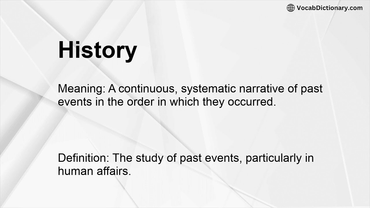 History Meaning