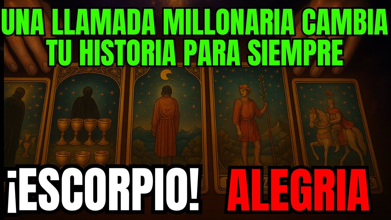 ESCORPIO ♏, SORPRESA MILLONARIA💰! ALGUIEN DESEA HABLARTE🥺, SUCESO IMPACTANTE HOY 🎁✨