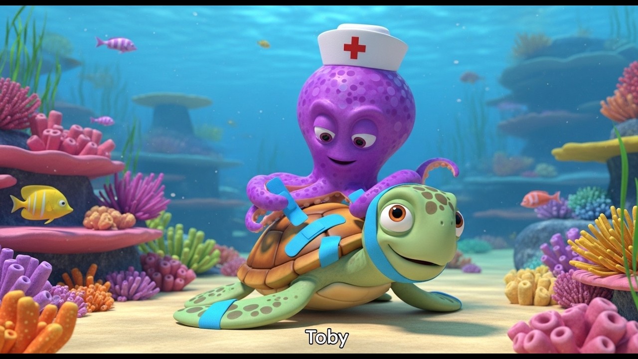 La Tortuga Va al Doctor 🐢💙 Canción Infantil Educativa | Doctor Océano Música para Niños