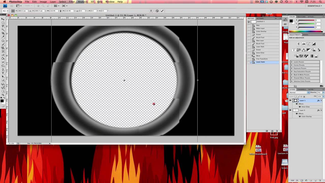 PhotoShop - Sniper Scope Image