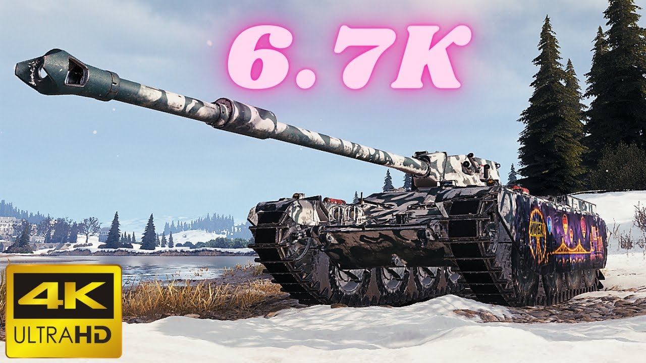 Char Mle. 75 - 6.7K Damage & Char Mle. 75 - 5K Damage World of Tanks Replays ,WOT tank games