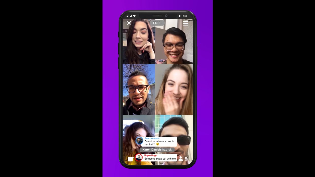 Sesh Group Video Hangouts - Let's be alone together!