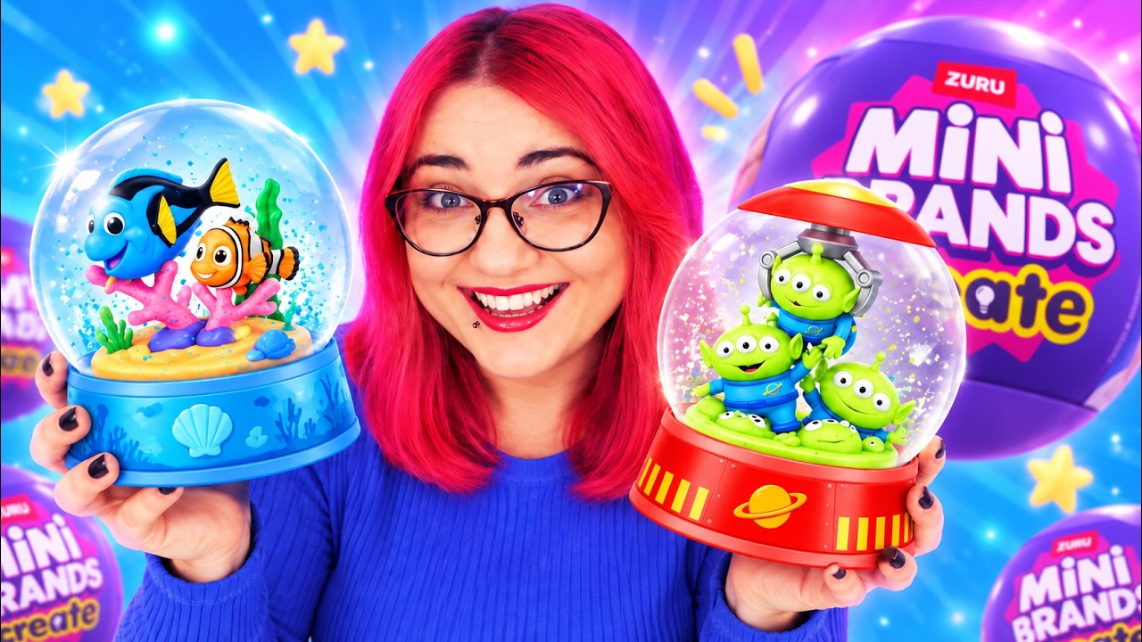 Zrobiłam KULE ŚNIEŻNE 🔮 Mini Brands DISNEY Snowglobe
