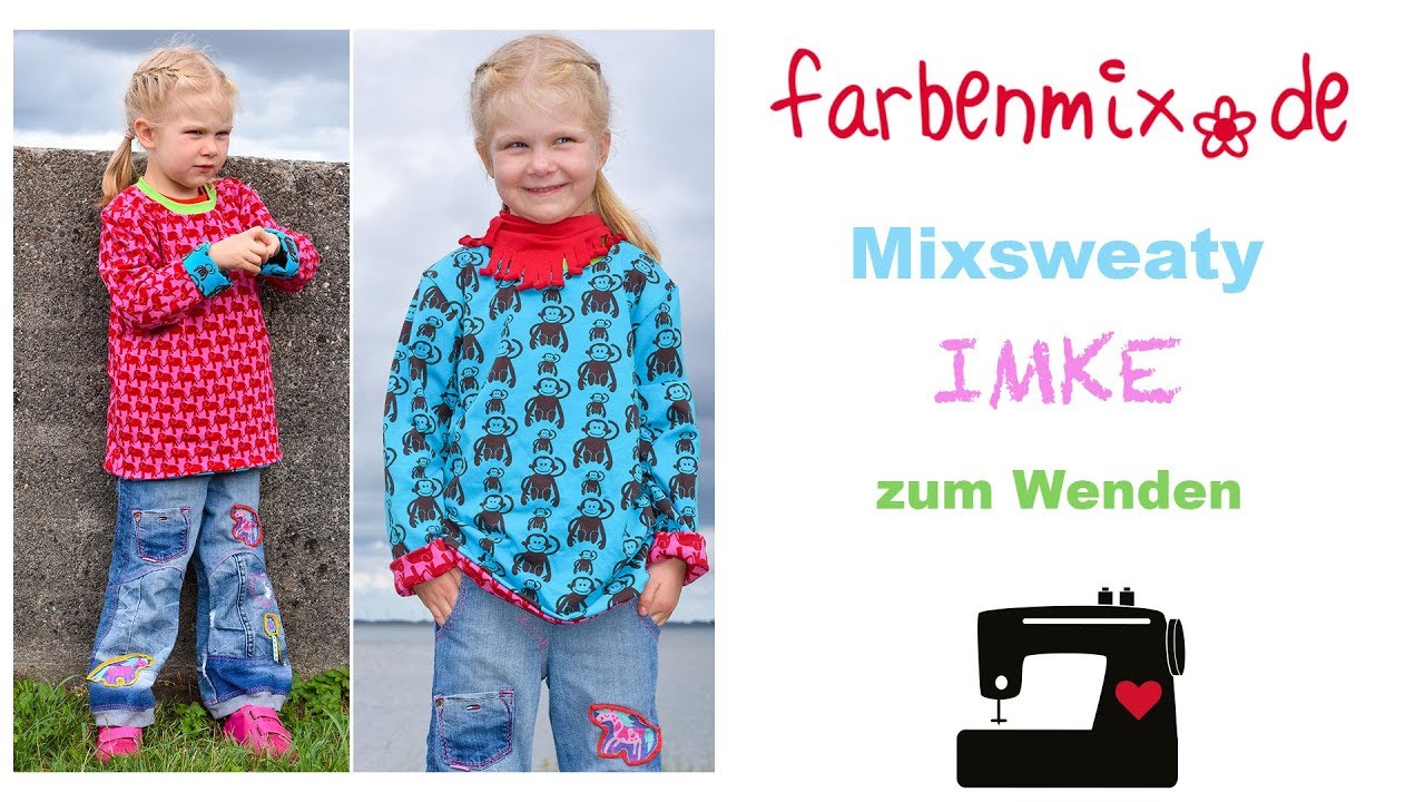 Videoanleitung Wendeshirt nähen IMKE von farbenmix