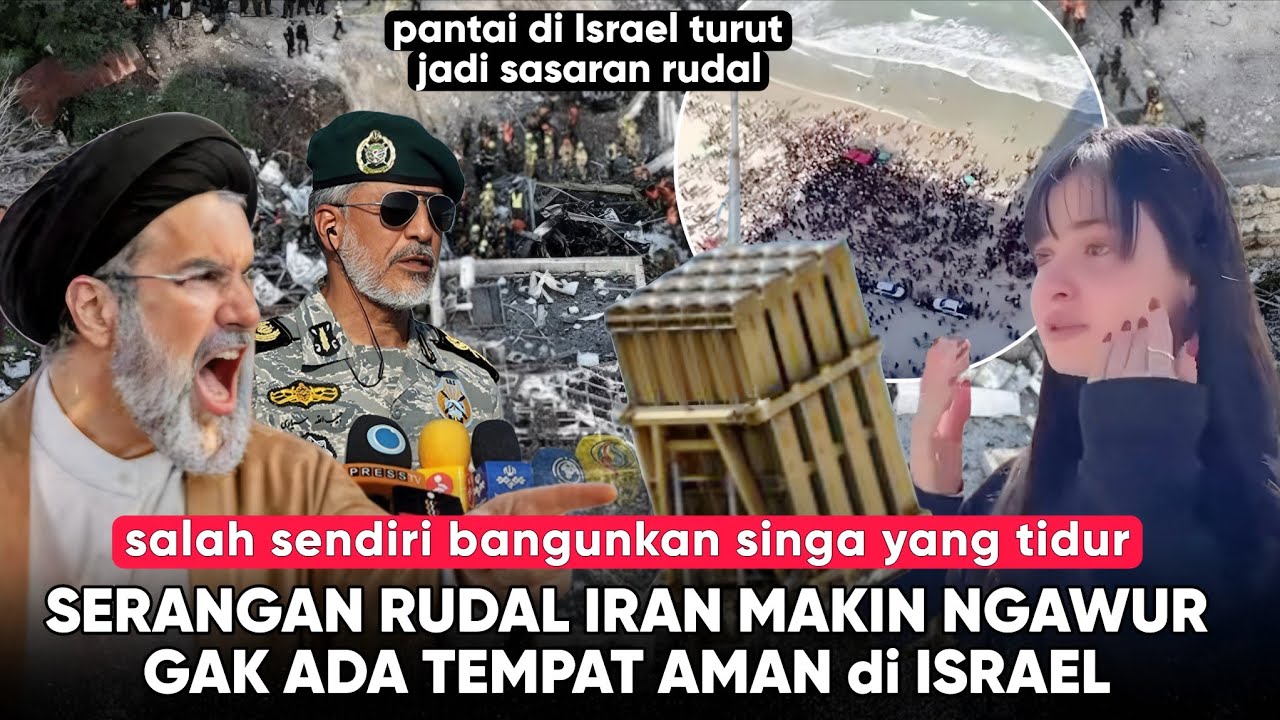 Gak Ada Tempat Aman di Israel, Semua Nangis & Kabur ke Pantai” Iron Dome Sudah Gak Ada Harga Dirinya