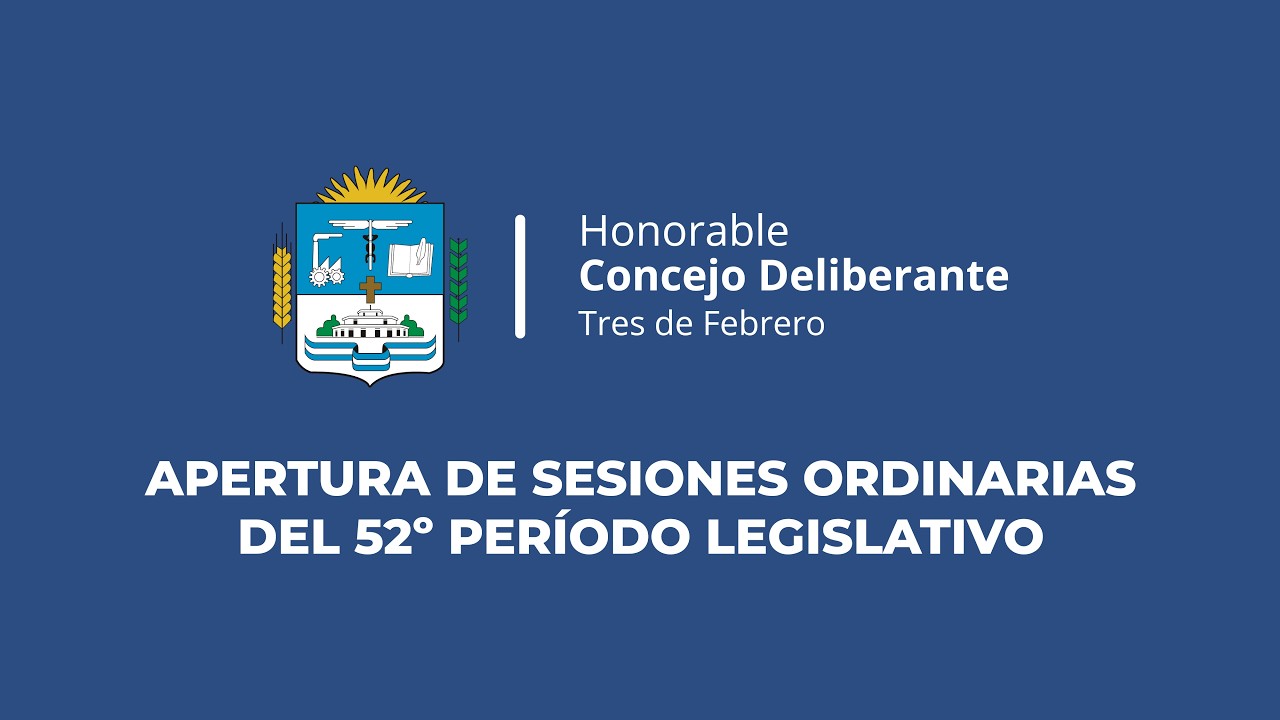 Apertura del 52° período de sesiones en el HCD 📃