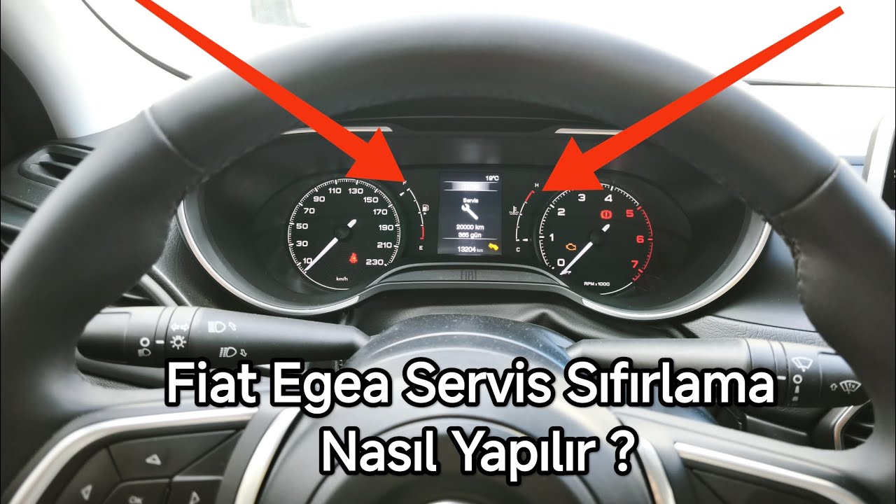 Fiat Egea Servis Resetleme - Sıfırlama Nasıl Yapılır ? (Anahtar işareti söndürme)