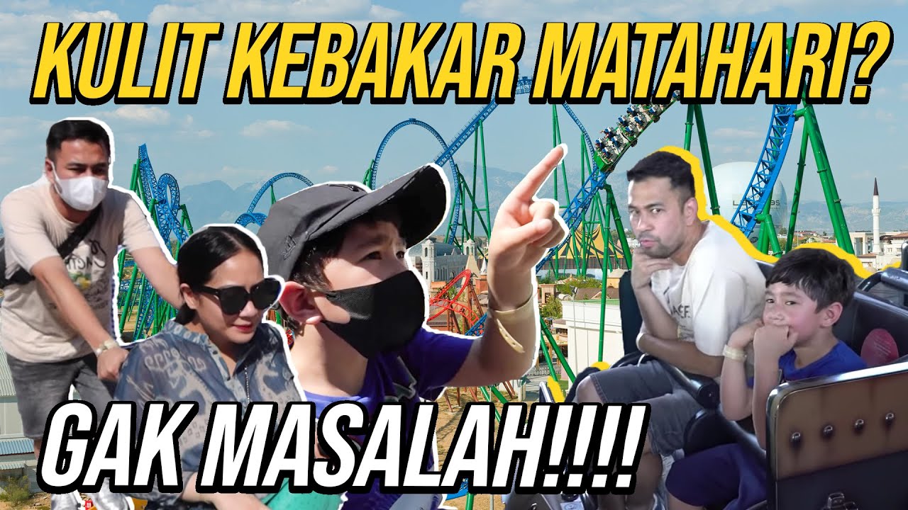 RAFFI NAGITA RAFATHAR MAIN DI THEME PARK DENGAN SUHU 33 DERAJAT!!!!
