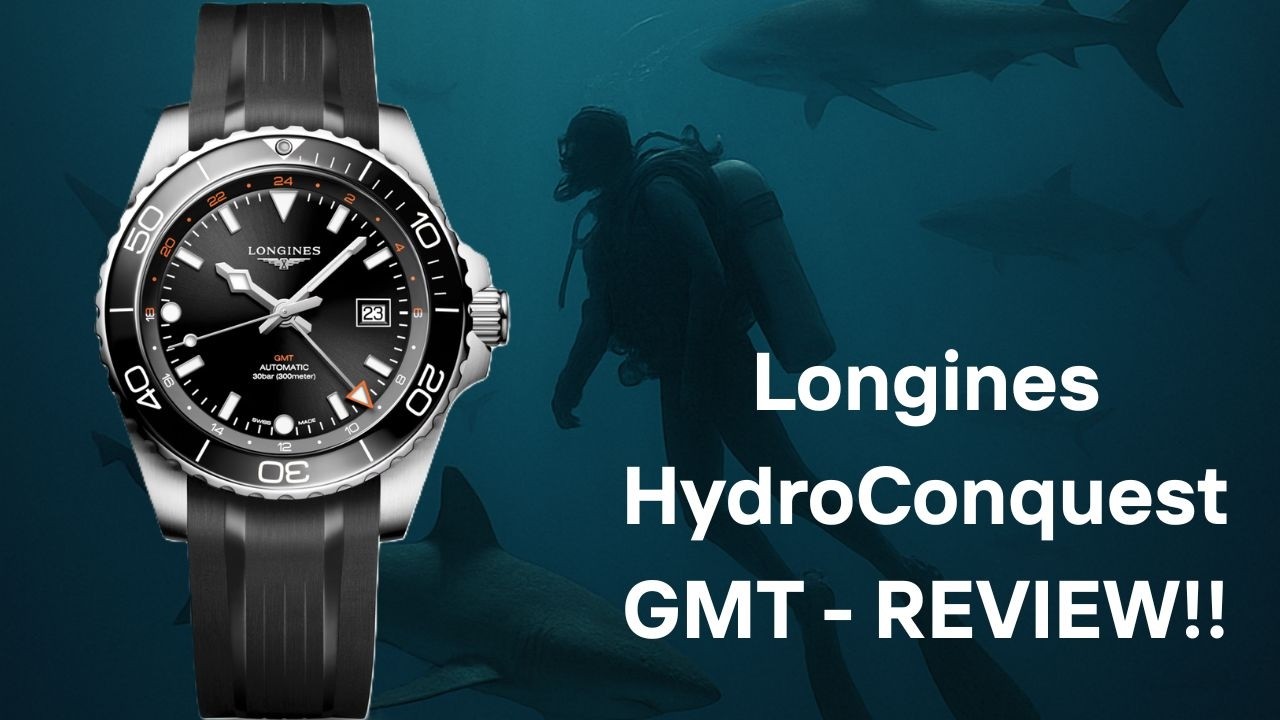 Обзор часов LONGINES HYDROCONQUEST GMT!!