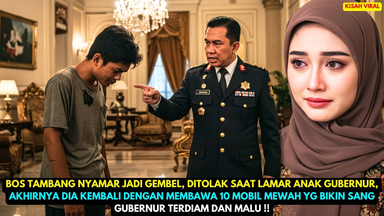 BOS TAMBANG NYAMAR JADI GEMBEL, DITOLAK SAAT LAMAR ANAK GUBERNUR, DIA KEMBALI MEMBAWA 10 MOBIL MEWAH