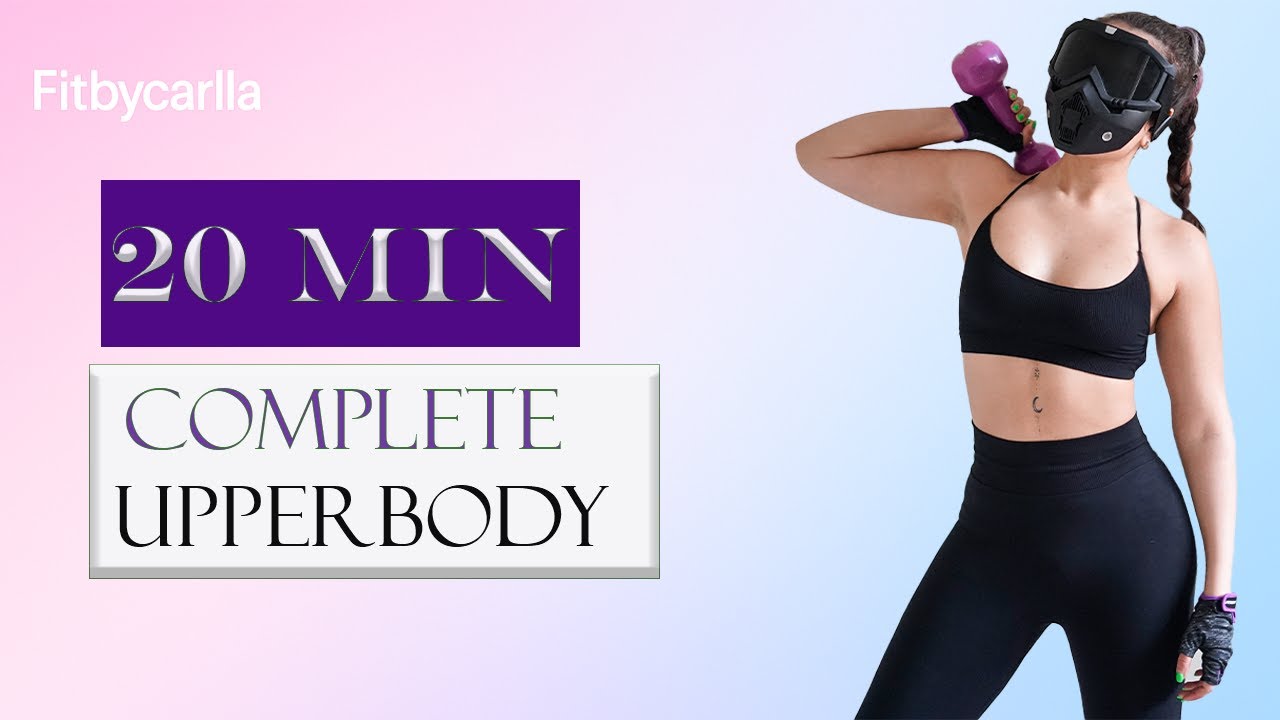 15 MIN COMPLETE UPPER BODY - all you need for back, arms & chest I with weight or bottle
