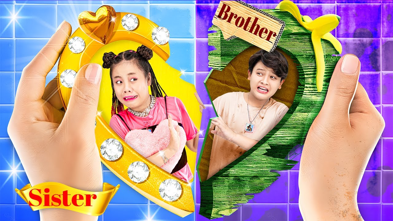 Rich Girl Found Her Lost Brother On Her Birthday Party! Rich Sister Vs Poor Brother
