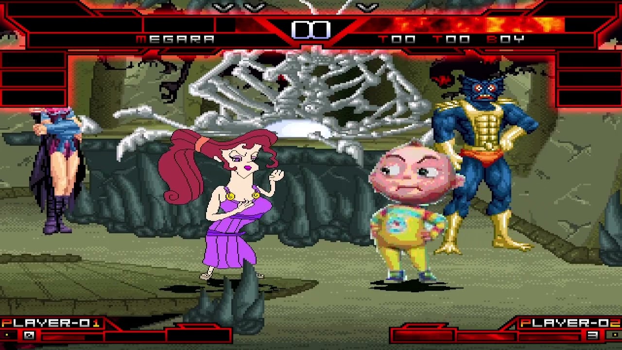 KOF MUGEN Abby Archer Megara Dib Membrane Rede Globo vs Karen Beecher Gwen Too Too Boy Peppa Pig