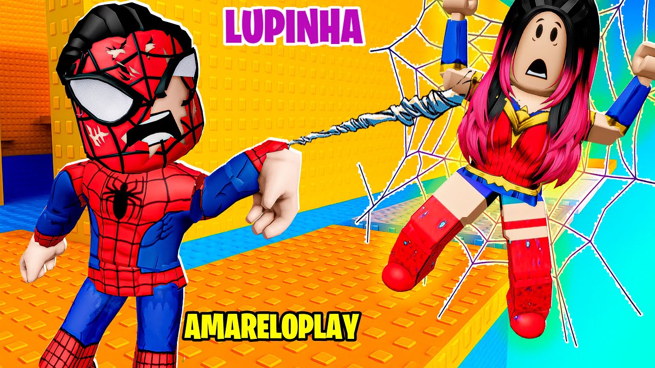 BRIGAMOS NA TORRE DE SUPER HERÓIS NO ROBLOX!! (HERO TOWER🔥)