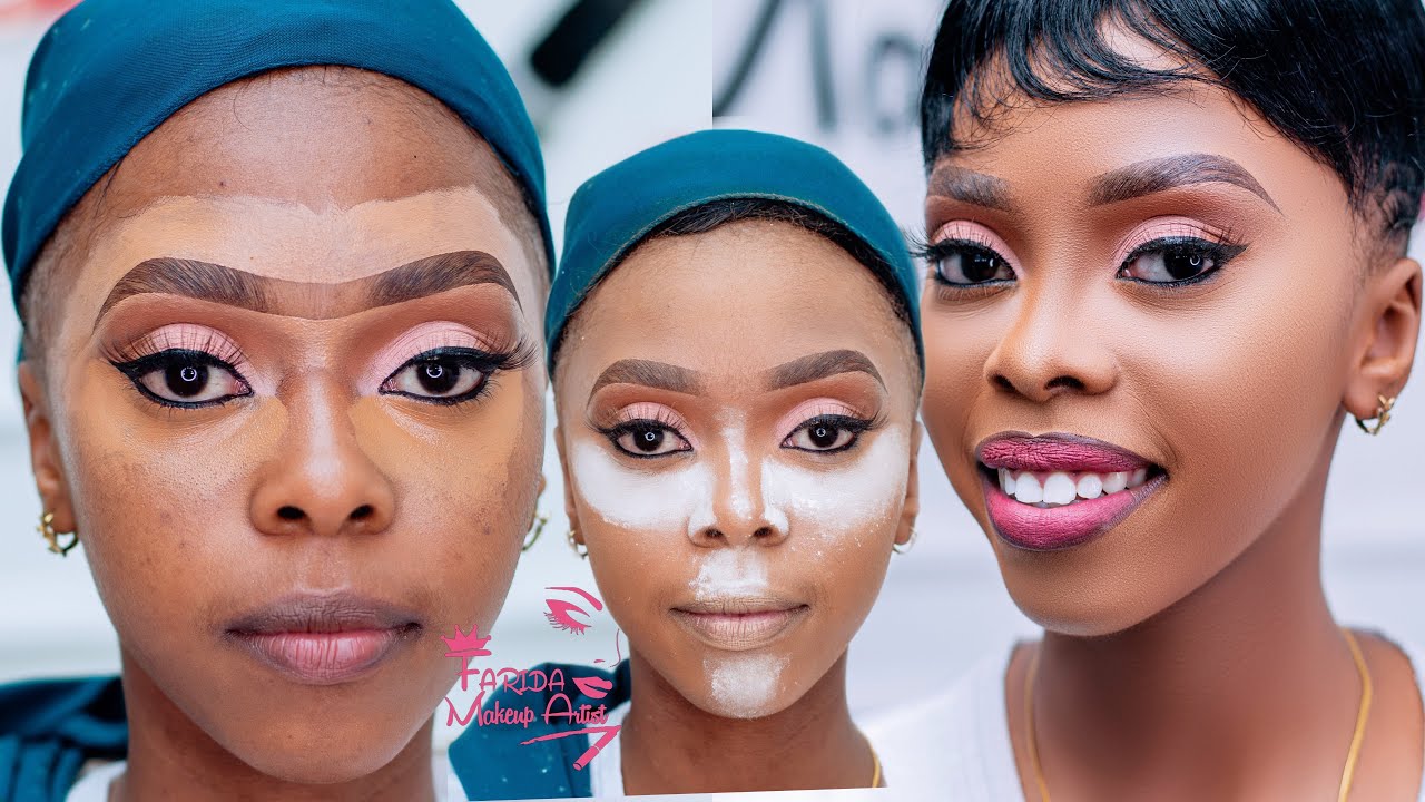 Jifunze kupaka FULL MAKEUP na VIFAA VINAVYOTUMIKA KWA KILA HATUA | JINSI YA Ku Contour na Highlight