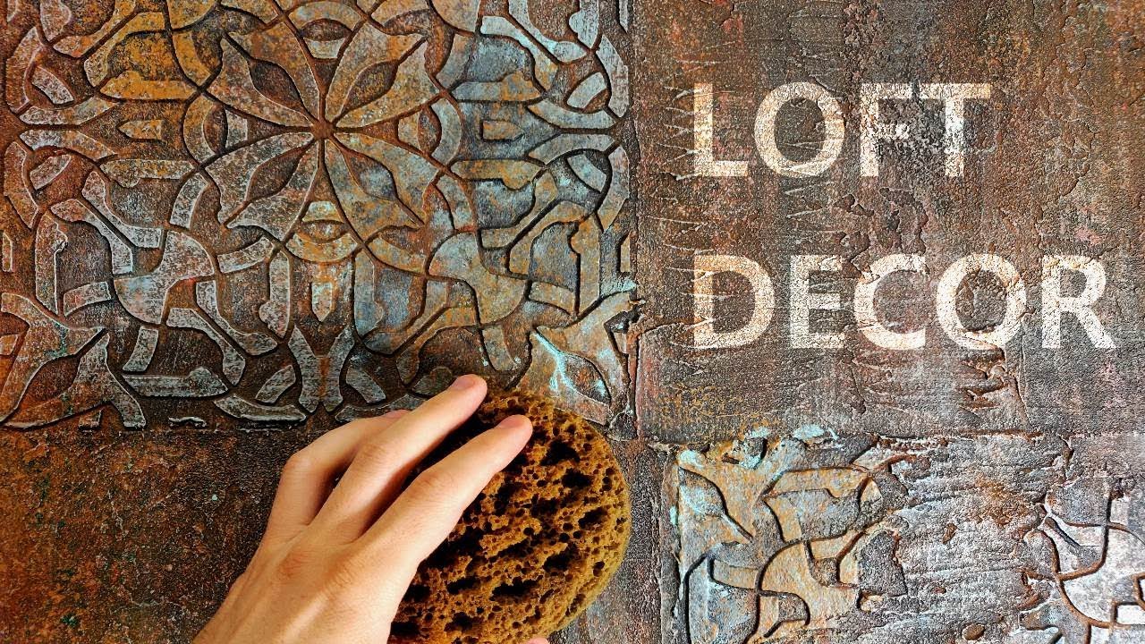 Декоративная ЛОФТ ШТУКАТУРКА / трафаретная техника из VGT