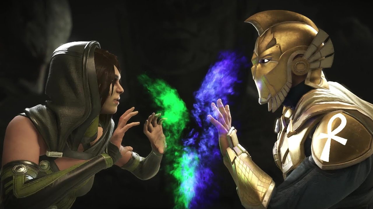 Injustice 2 : Enchantress Vs Doctor Fate - All Intro/Outros, Clash Dialogues, Super Moves