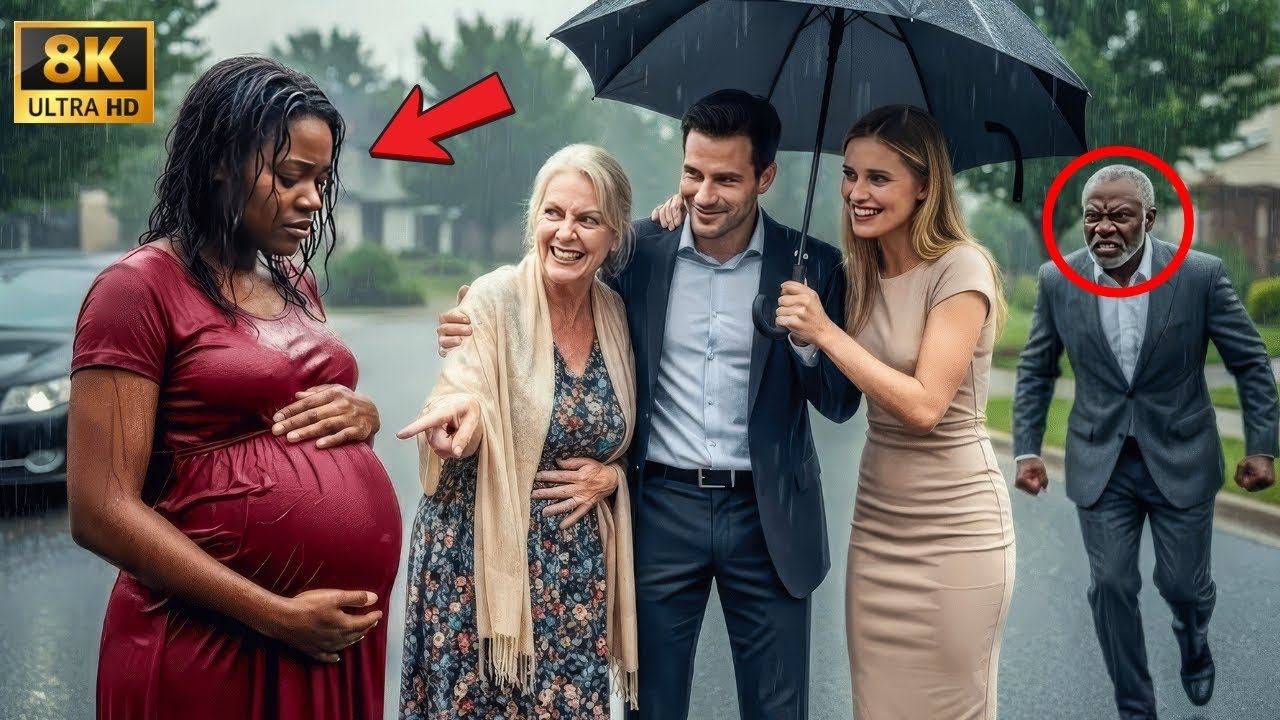 Unaware His Black Pregnant Wife Was a Billionaire Boss’s Daughter, He Threw Her Luggage In The Rain