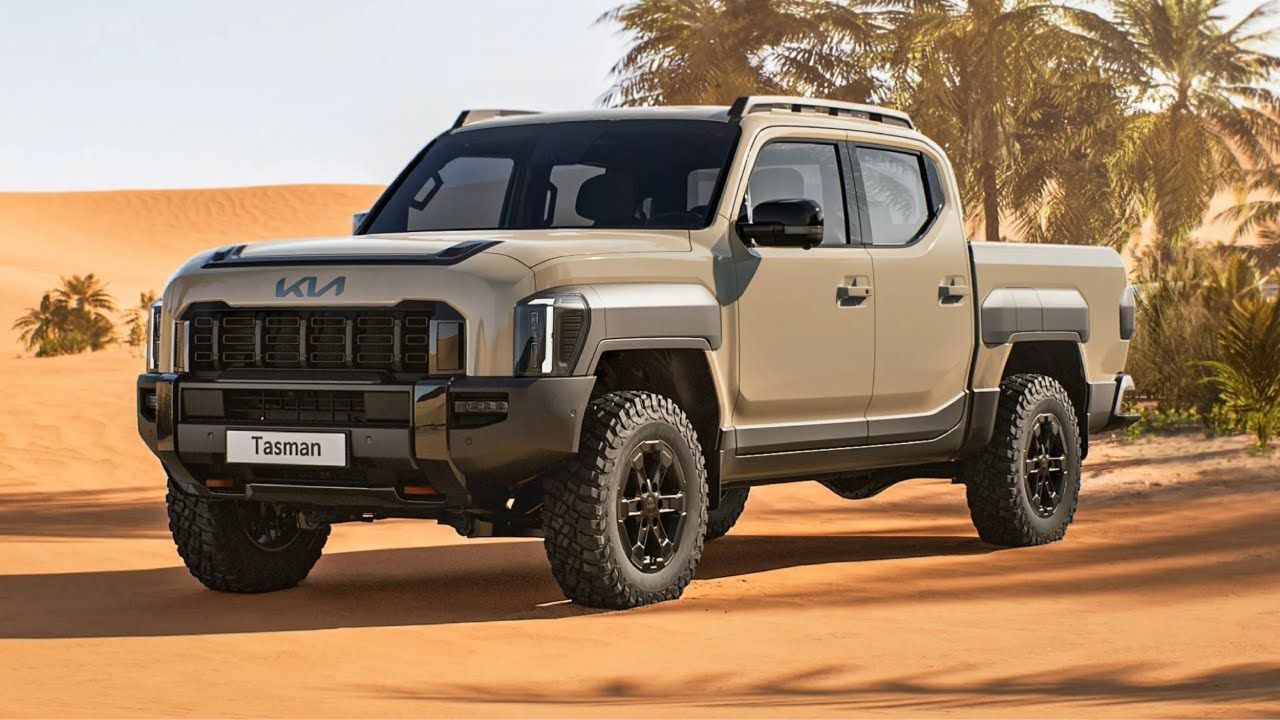 Kia Tasman 2025 أول بيك اب من كيا وارد البريمي بهوان الفل كامل السعر في خانة الوصف