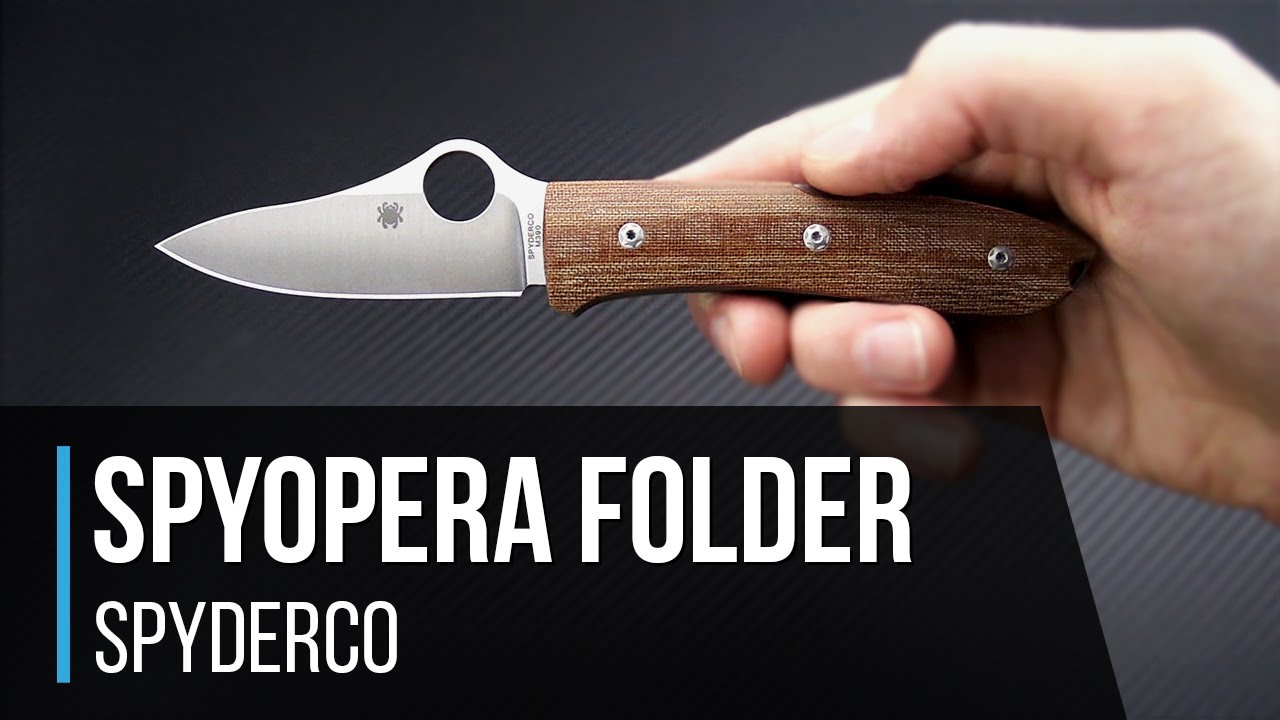 Spyderco SpyOpera M390 Canvas Micarta Back Lock Folder Overview