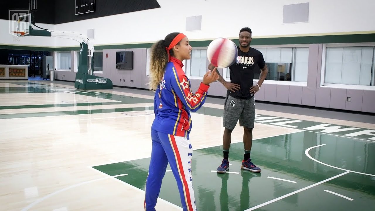 1 on 1 with Briana from the Harlem Globetrotters