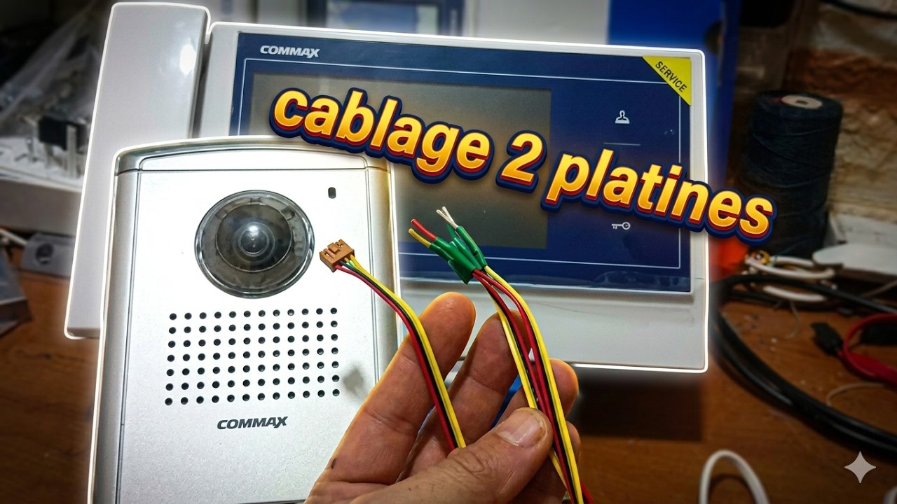 videophone commax analogique , cablage 2 platines