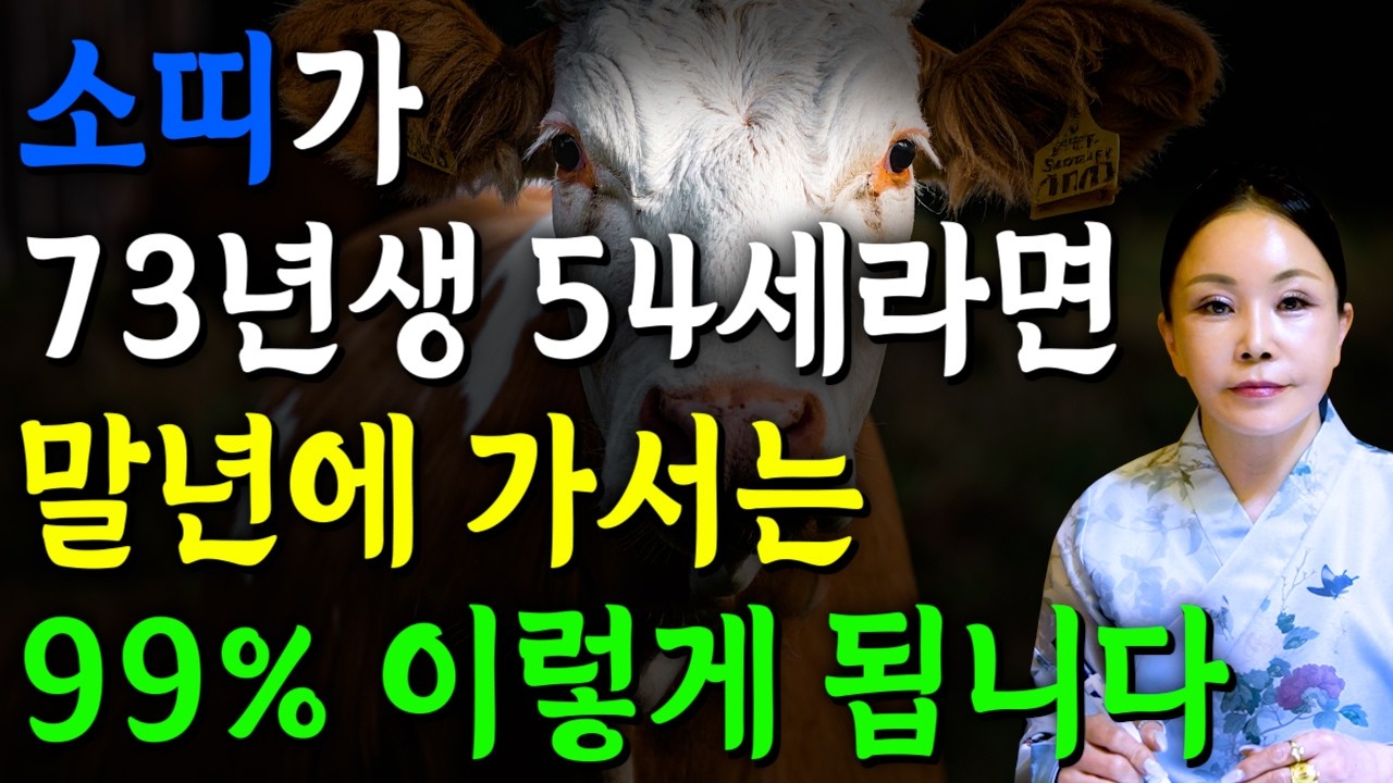 [2026년 병오년 54세 소띠운세] 1973년생 소띠가 X월에 태어났다면 대박납니다! 2026년 54세 소띠에게 찾아오는 변화와 기회들 73년생 54세 소띠 운세