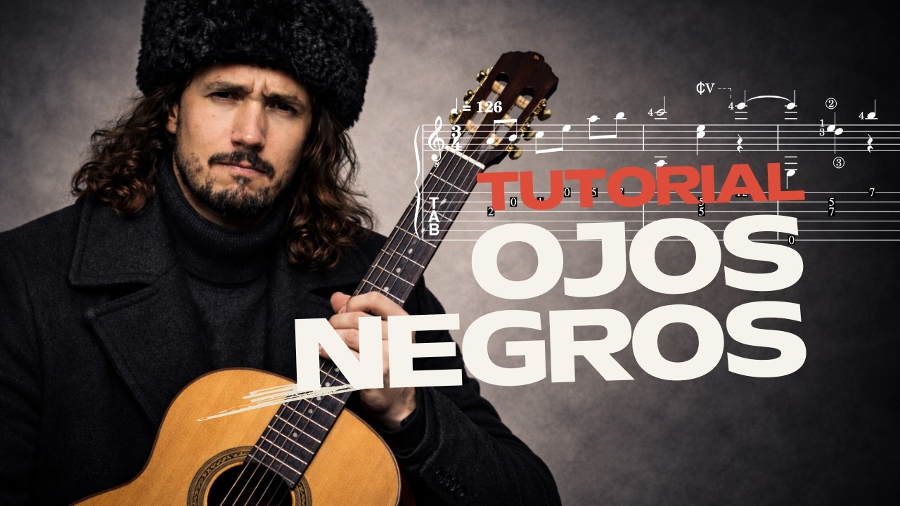 Ojos Negros (Очи чёрные / Очі чорні)  👀  Tutorial para Guitarra 🔥