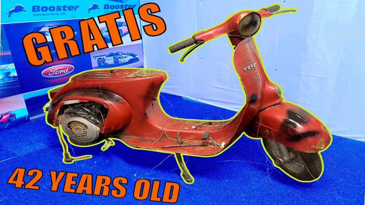 RESTAURO UNA VESPA 3 MARCE TROVATA IN DISCARICA!!!  💵