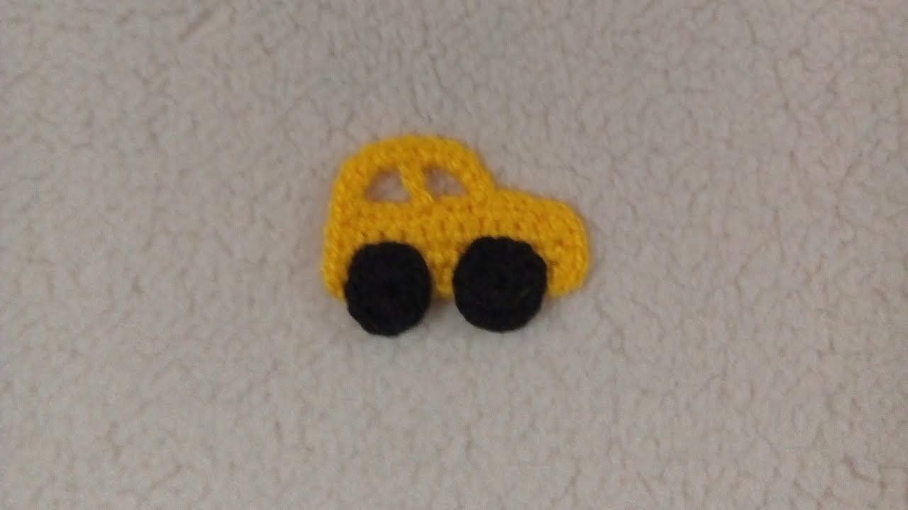 Carrinho de crochê para aplicação