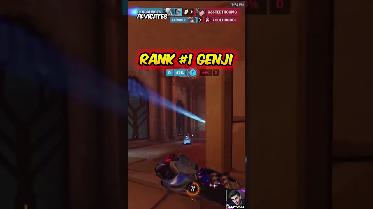 Rank 1 Genji Is The FASTEST Man Alive #overwatch2
