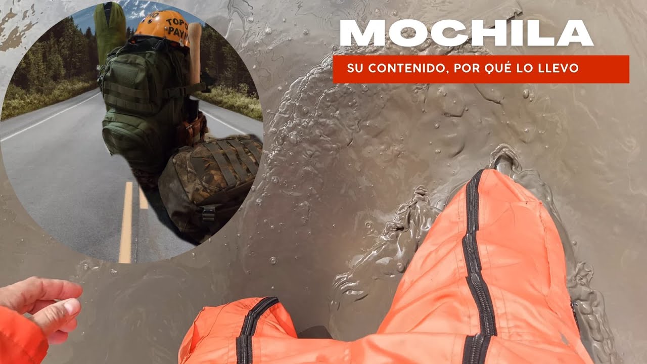 Mochilas que use en las inundaciones de  Poza Rica, su contenido y el por que lo llevo