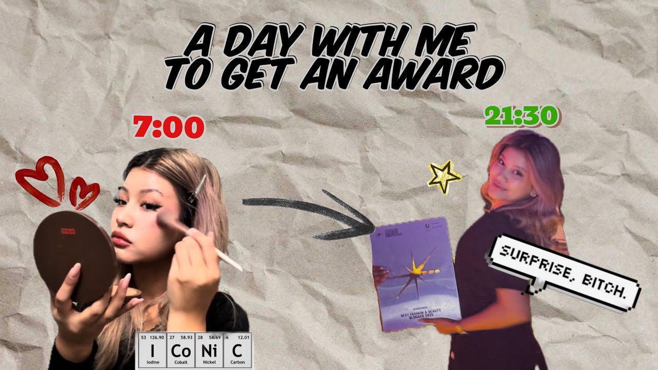 A day with me( getting the best beauty AWARD 🤯)