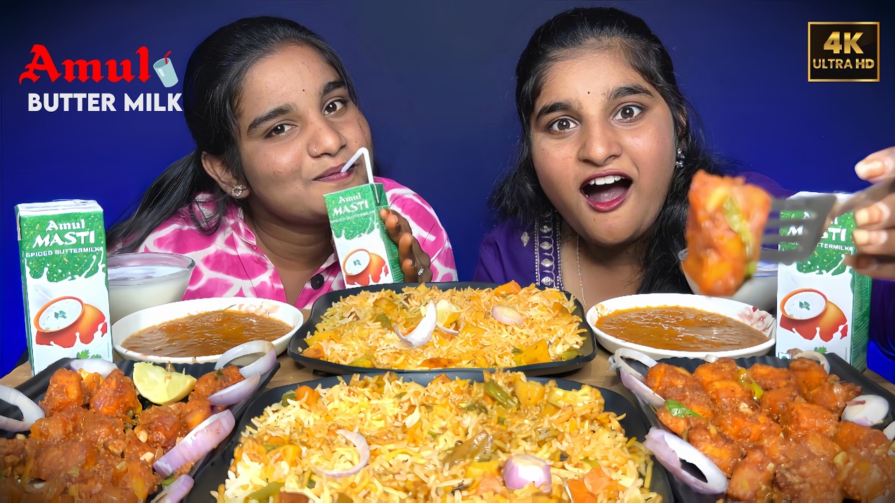 Veg Biryani & Paneer 65 Eating Challenge! 😱 | Epic Punishments Await the Loser! 🔥🥳