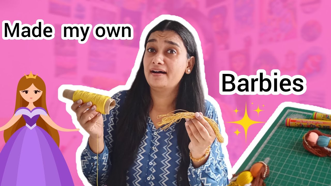 I made my own Barbie Dolls Using Threads  🎀 😱 ✨️