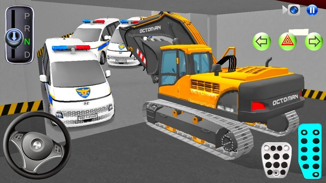 New Golden JCB For Parking 3d Driving Class android game || Car Game #gameplay #cargame