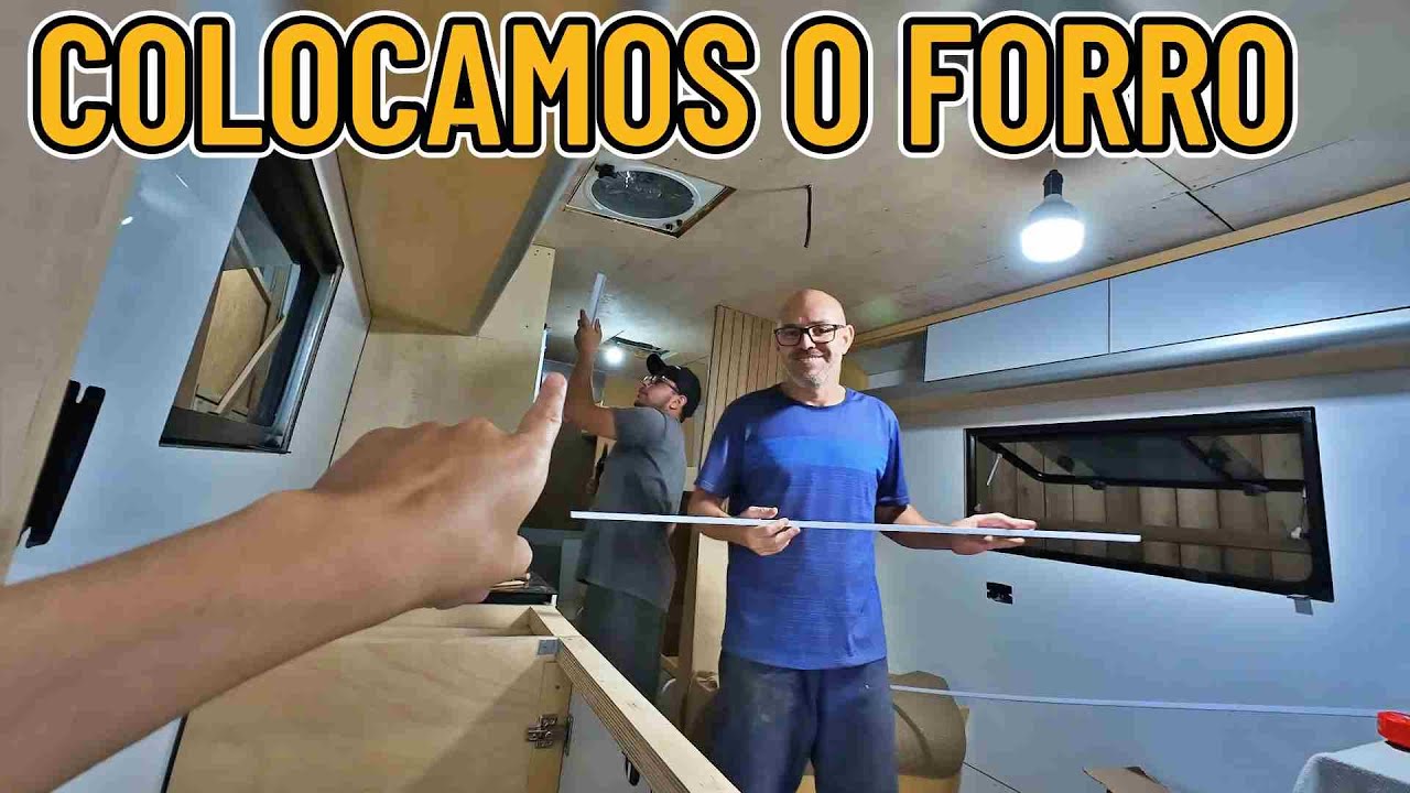 VAMOS FORRAR o TETO do MOTORHOME
