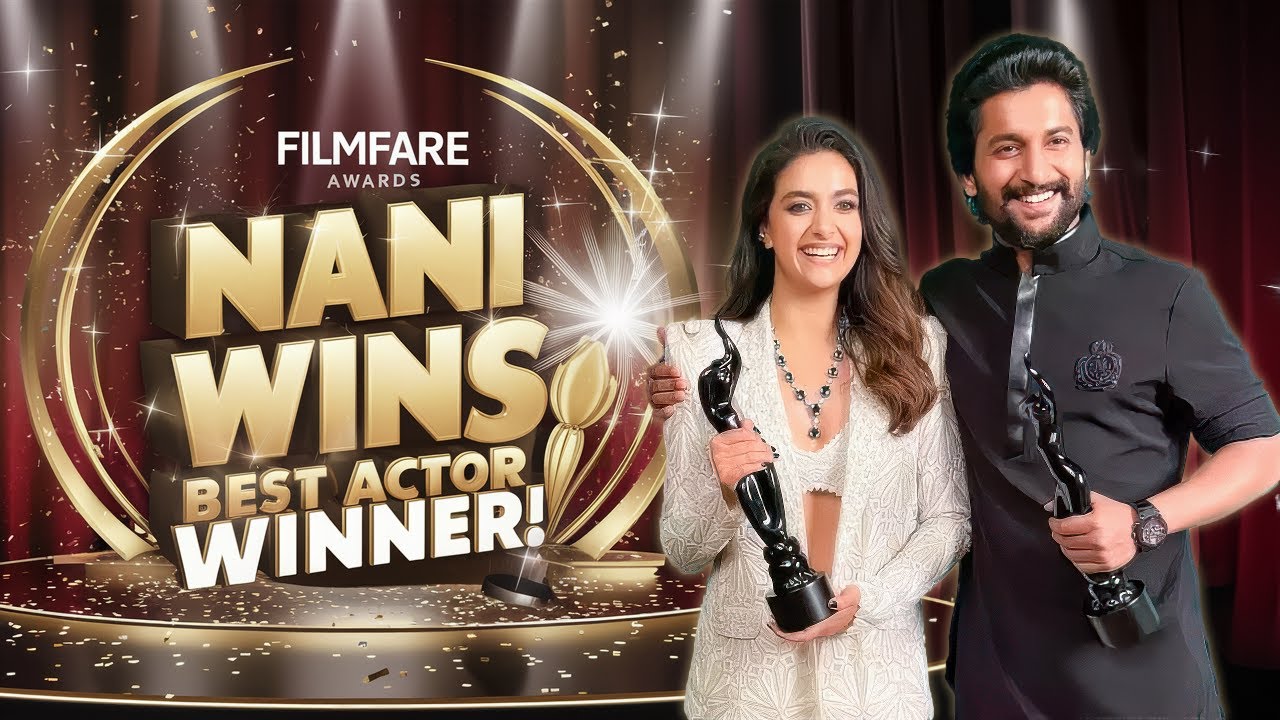 Actor Nani Wins Filmfare Award for Best Actor! | Filmfare Awards 2024 Best Actor Nani