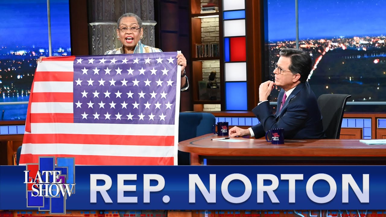 Rep. Eleanor Holmes Norton Reveals A 51-Star American Flag That Includes D.C. As A State
