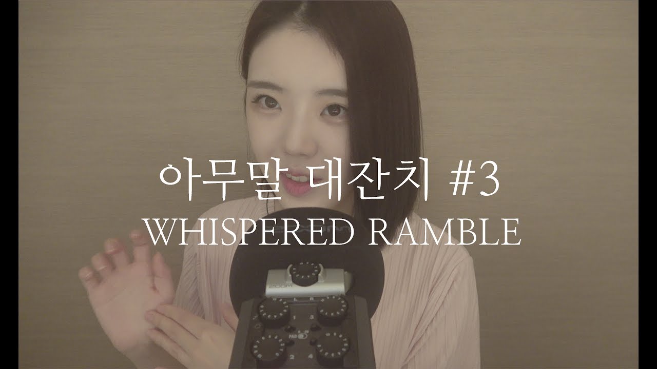 [asmr 한국어] 잡담 아무말 대잔치 #3 (방음부스, 책 ’82년생 김지영’, 여름휴가, 고양이 빵식이 등장 등) asmr whisper ramble gguul asmr
