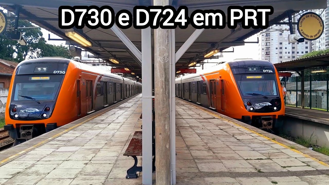 TIC Trens | TUE Hyundai Rotem Série 700 (D724 e D730) Na Estação Pirituba
