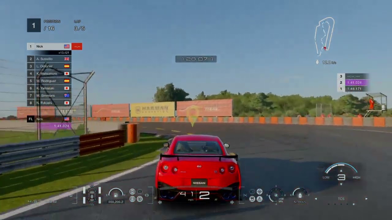 Racing a 2017 Nissan GT-R Nismo in Dragon Trail - Garden - Gran Turismo 7