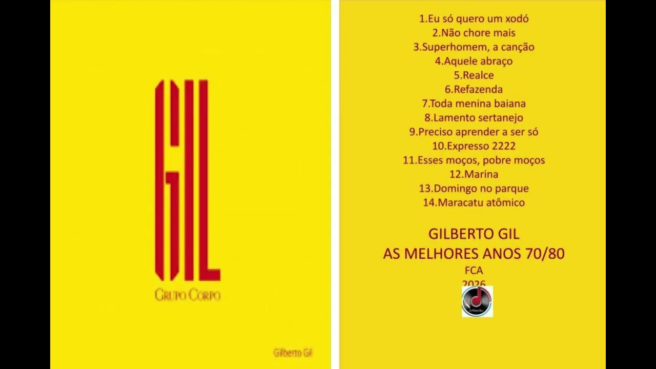 GILBERTO GIL   AS MELHORES ANOS 60 e 70
