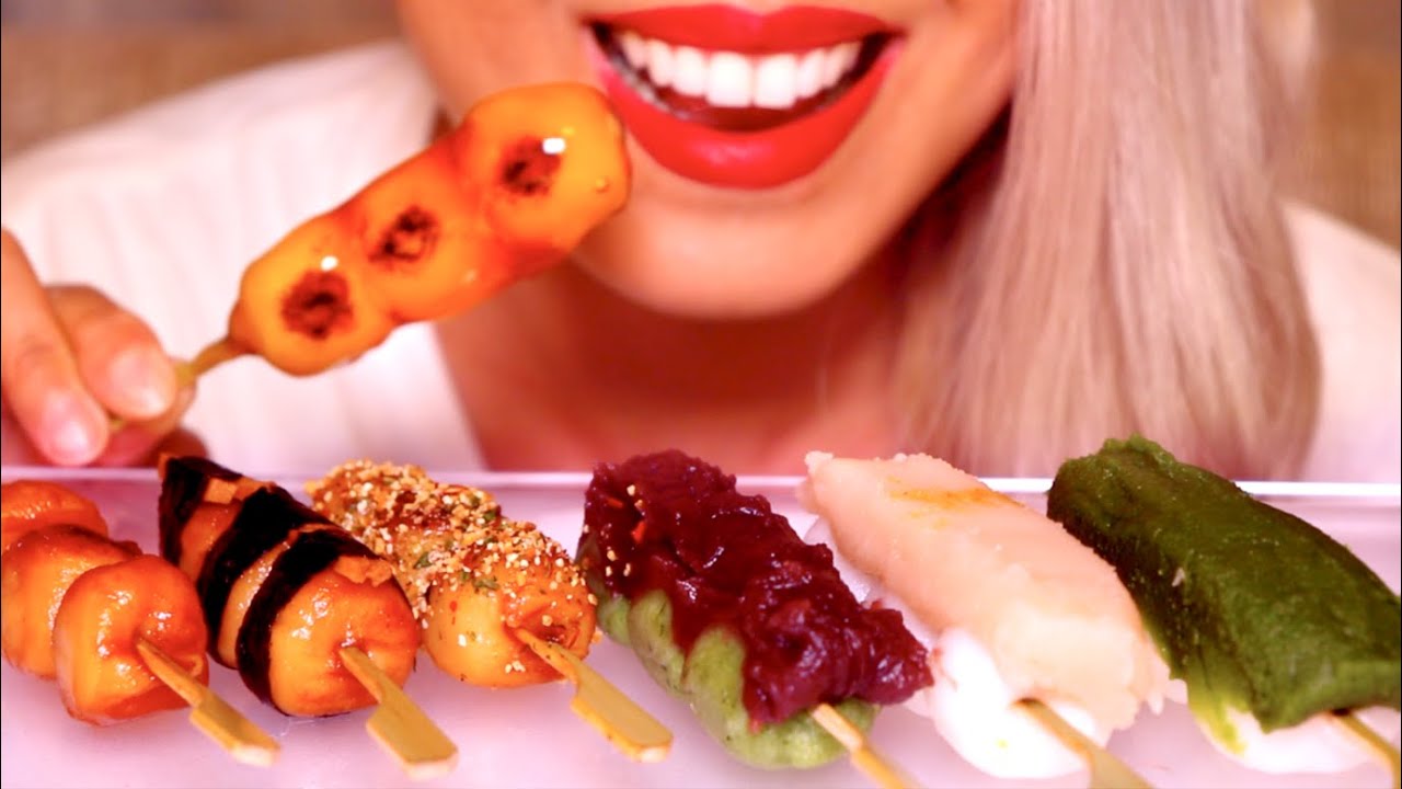 ASMR Dango Varieties in Japan | Mochi Sounds *No Talking