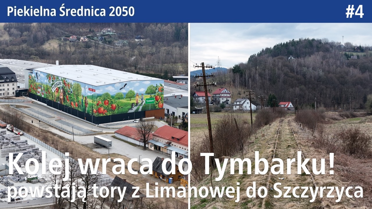 #4 Pociągi wracają do Tymbarku, ale kt&oacute;rędy pojadą nowymi tunelami z Limanowej i Szczyrzyca?  PŚ2050
