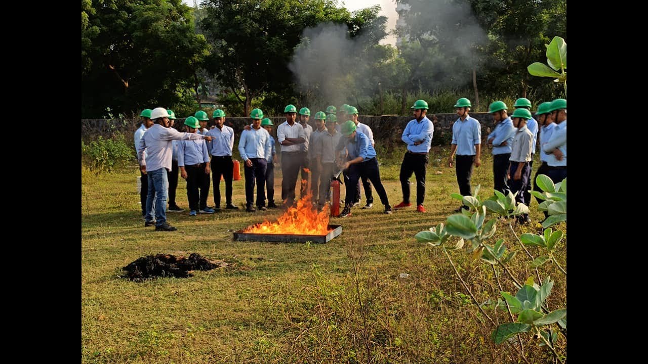 #NIFS Students Fire Demo Training in Fire and Industrial Safety Course