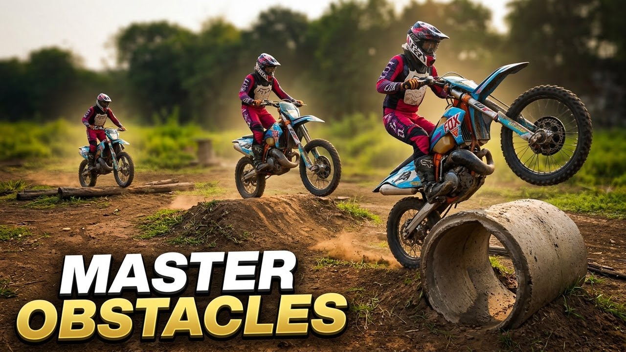 HOW TO HIT OBSTACLES ON A DIRTBIKE: TEACHING A BEGINNER