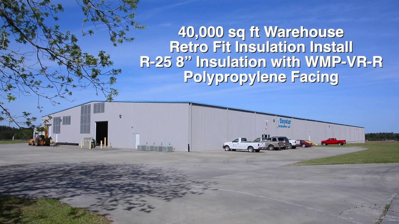 Warehouse Insulation Install - Time Lapse - Patterson Georgia