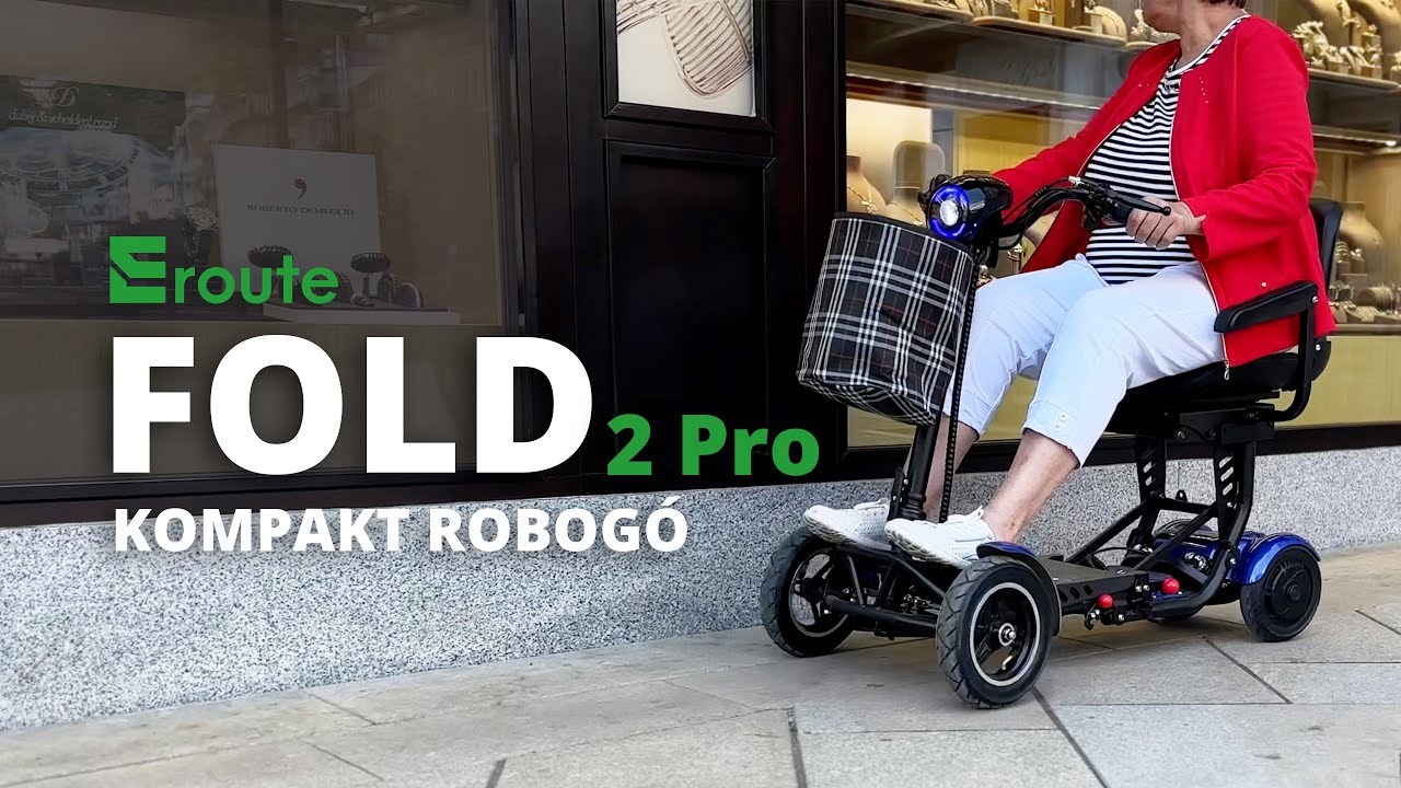 Eroute FOLD 2 Pro Li-Ion – Erőteljes és hordozható – Elektromos összecsukható robogó időseknek