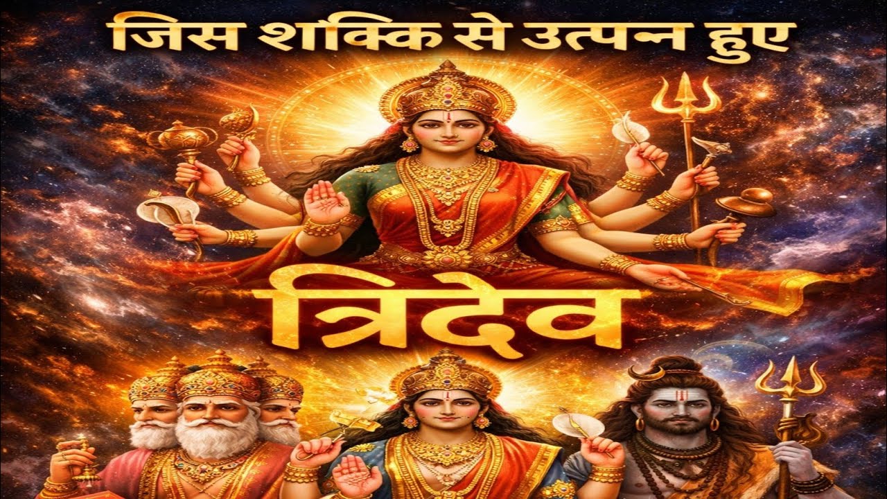“त्रिदेव भी जिसके अधीन हैं, वह शक्ति कौन-सी है?”त्रिदेवों ब्रह्मा, विष्णु और महेश की जननी।।